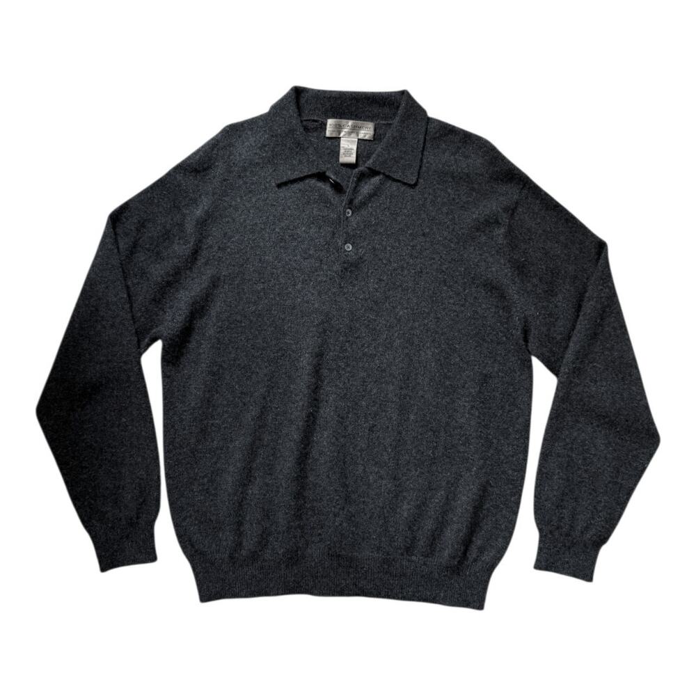 100% Cashmere Gray Sweater | Size L